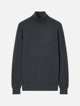 Grey Bond merino wool and cashmere blend turtleneck