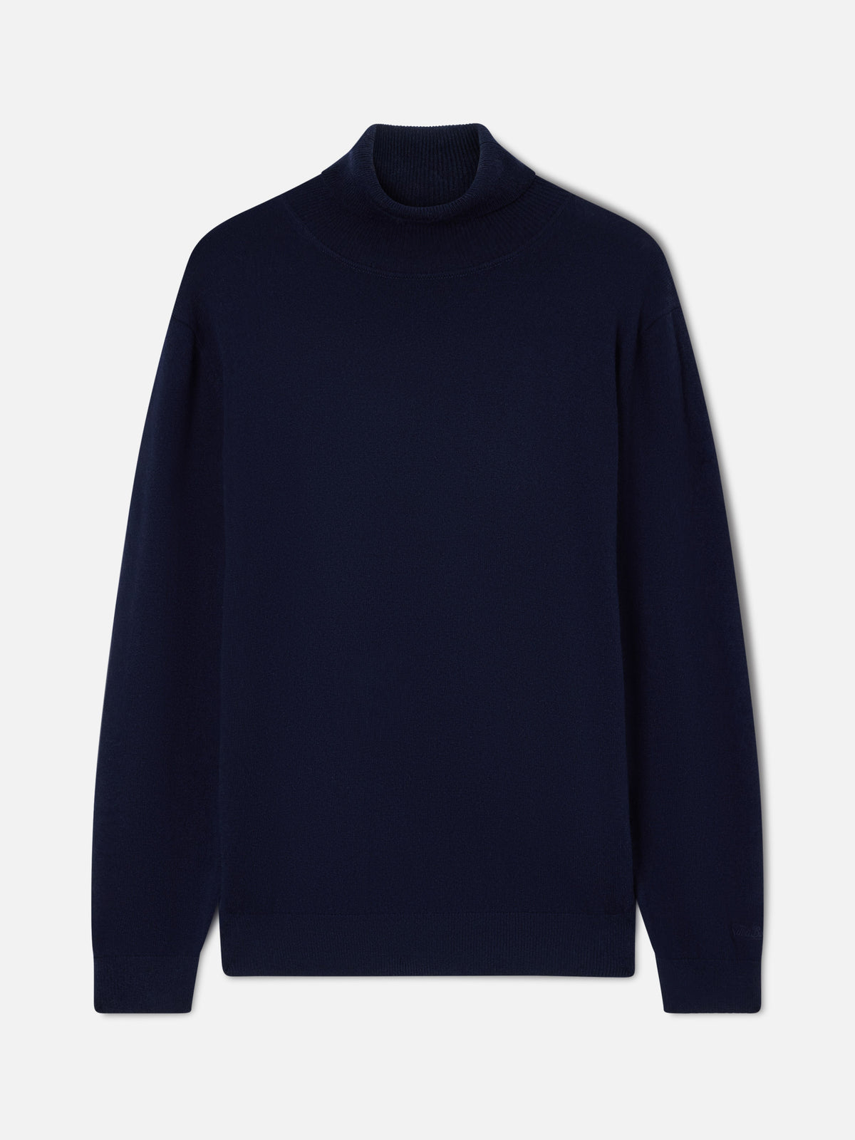 Col roulé en mélange de laine mérinos et cachemire Navy blue Bond 