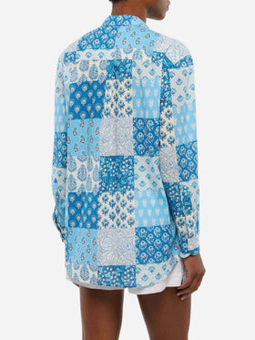 Chemise en coton à imprimé floral Brigitte 