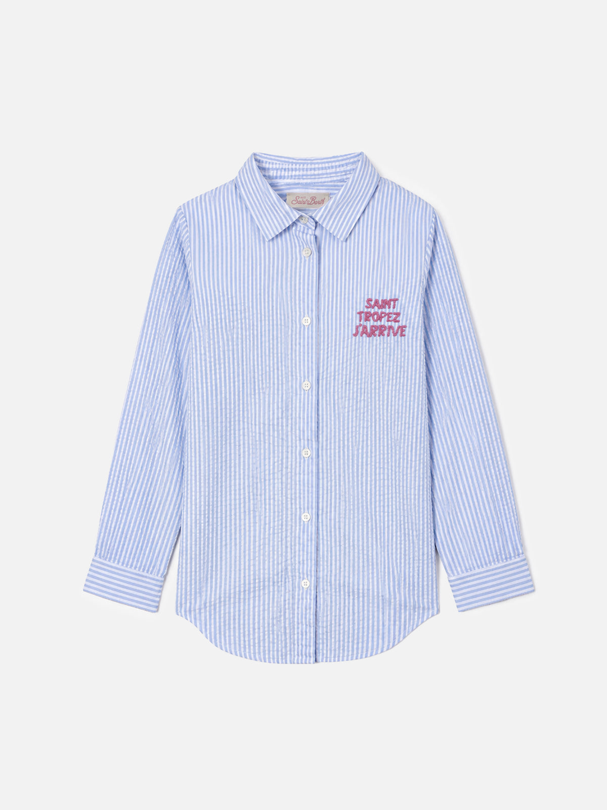 Surchemise fille en seersucker à imprimé rayé Mini Brigitte 
