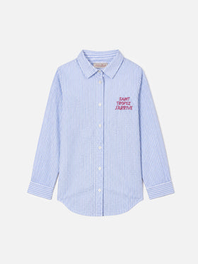 Surchemise fille en seersucker à imprimé rayé Mini Brigitte 