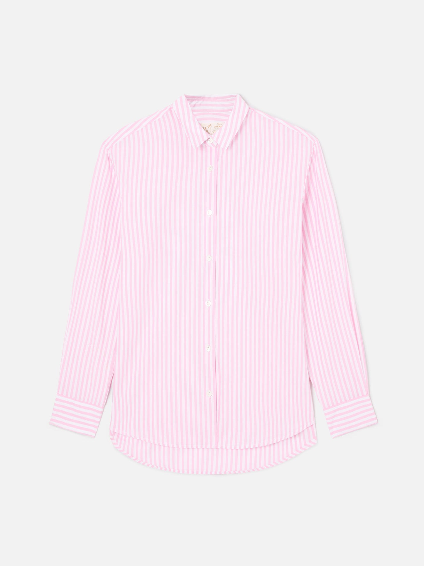 Brigitte pink striped shirt with Snoopy print | Special Edition
