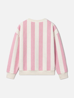 Sudadera de niña a rayas Briony con bordado Saint Barth 