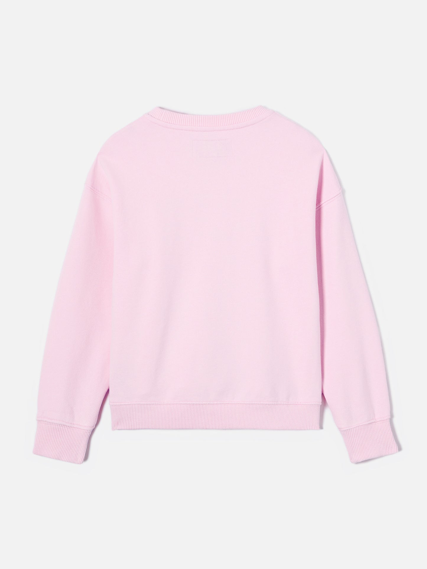 Sudadera Briony con cuello redondo en rosa con logo efecto rizo 
