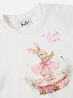 Briony-Sweatshirt mit Rundhalsausschnitt und Hasenmuster