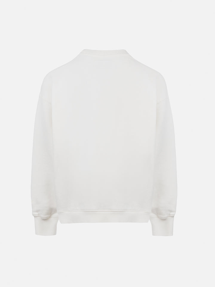 Girl crewneck sweatshirt Briony with bunny print and embroidery - MC2 Saint Barth