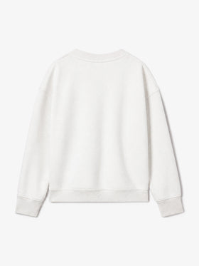 White Briony crewneck sweatshirt with bunny print
