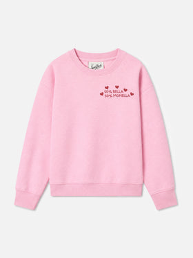 Sweat-shirt ras-du-cou Briony avec application de strass Bella e Monella 