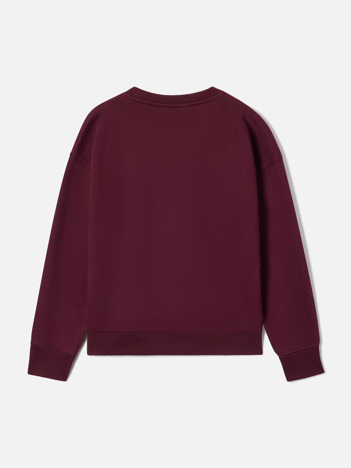 Bordeauxfarbenes Sweatshirt aus Baumwollmischung Briony mit St. Barth-Print 