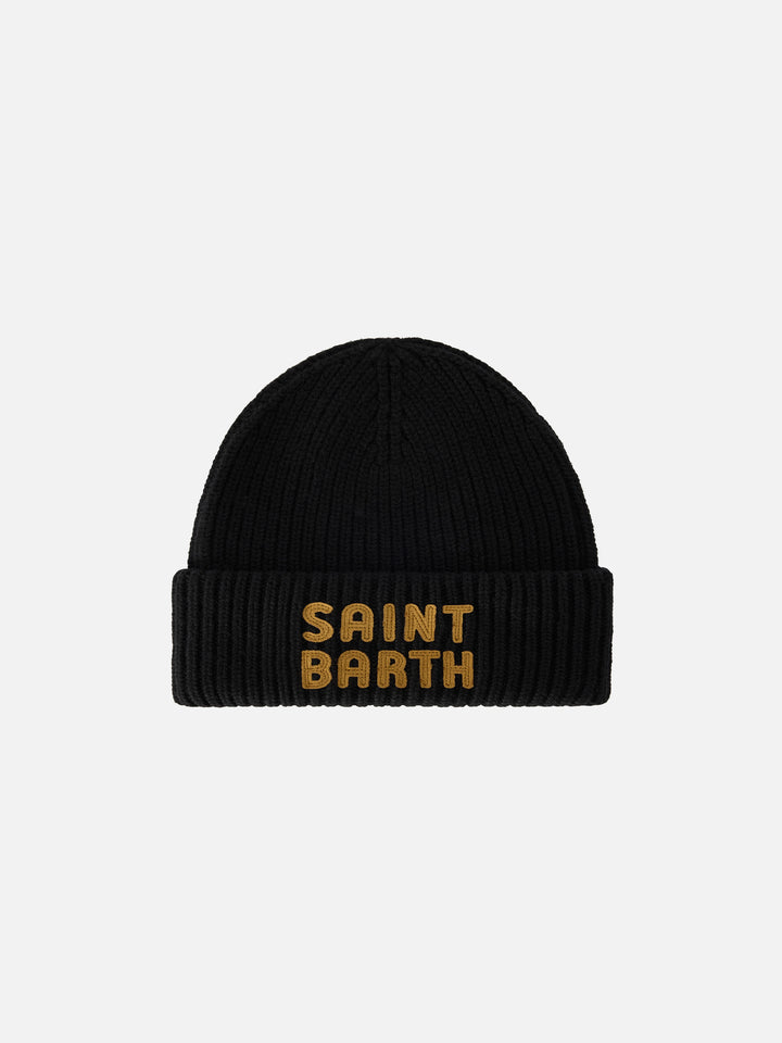 Berretto Berry nero con patch logo