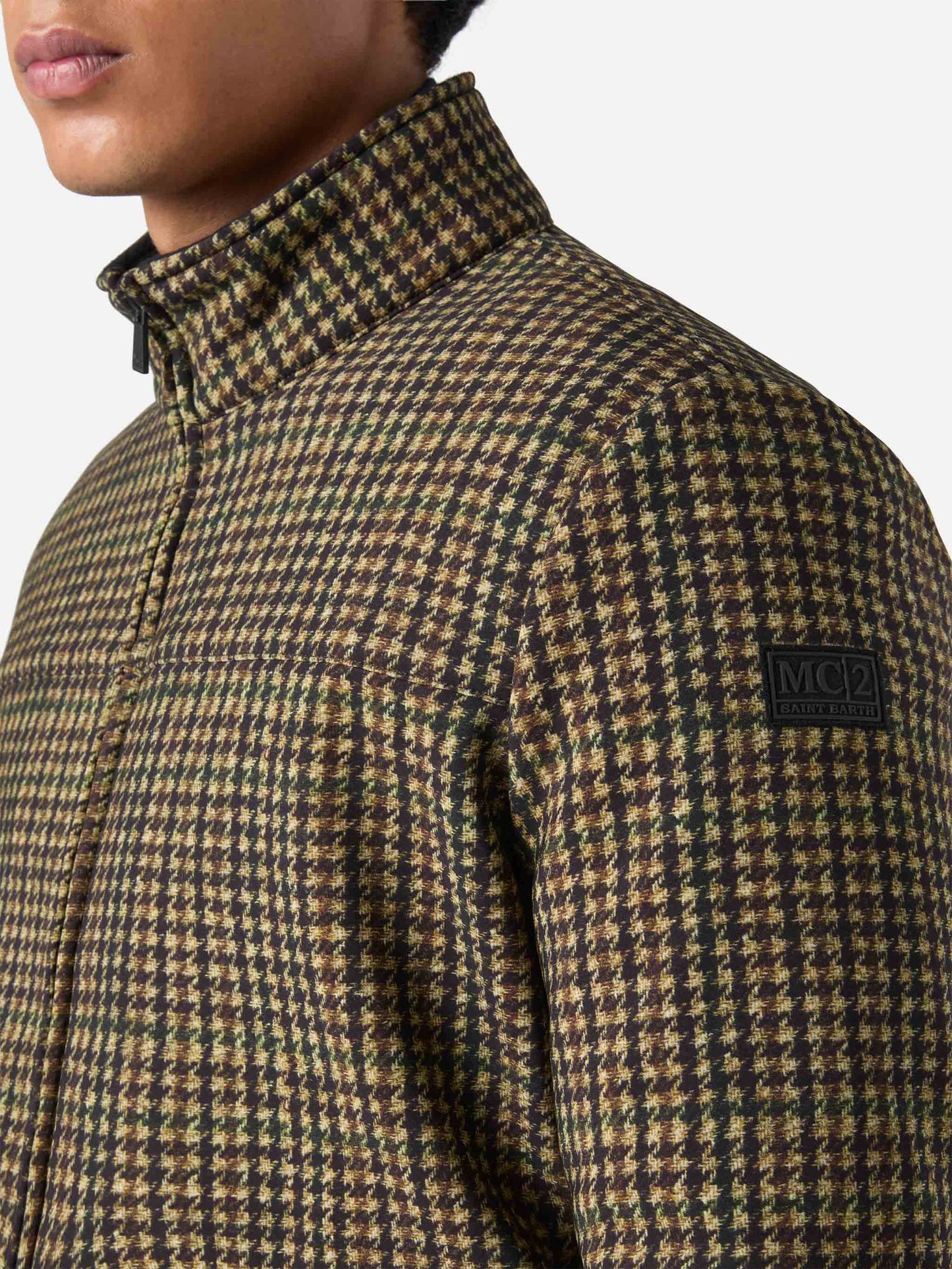 Thermojacke Byron mit Hühnerpiek-Print