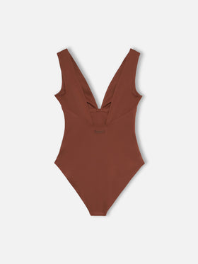 Woman heatsealed one-piece swimsuit Calliope - MC2 Saint Barth