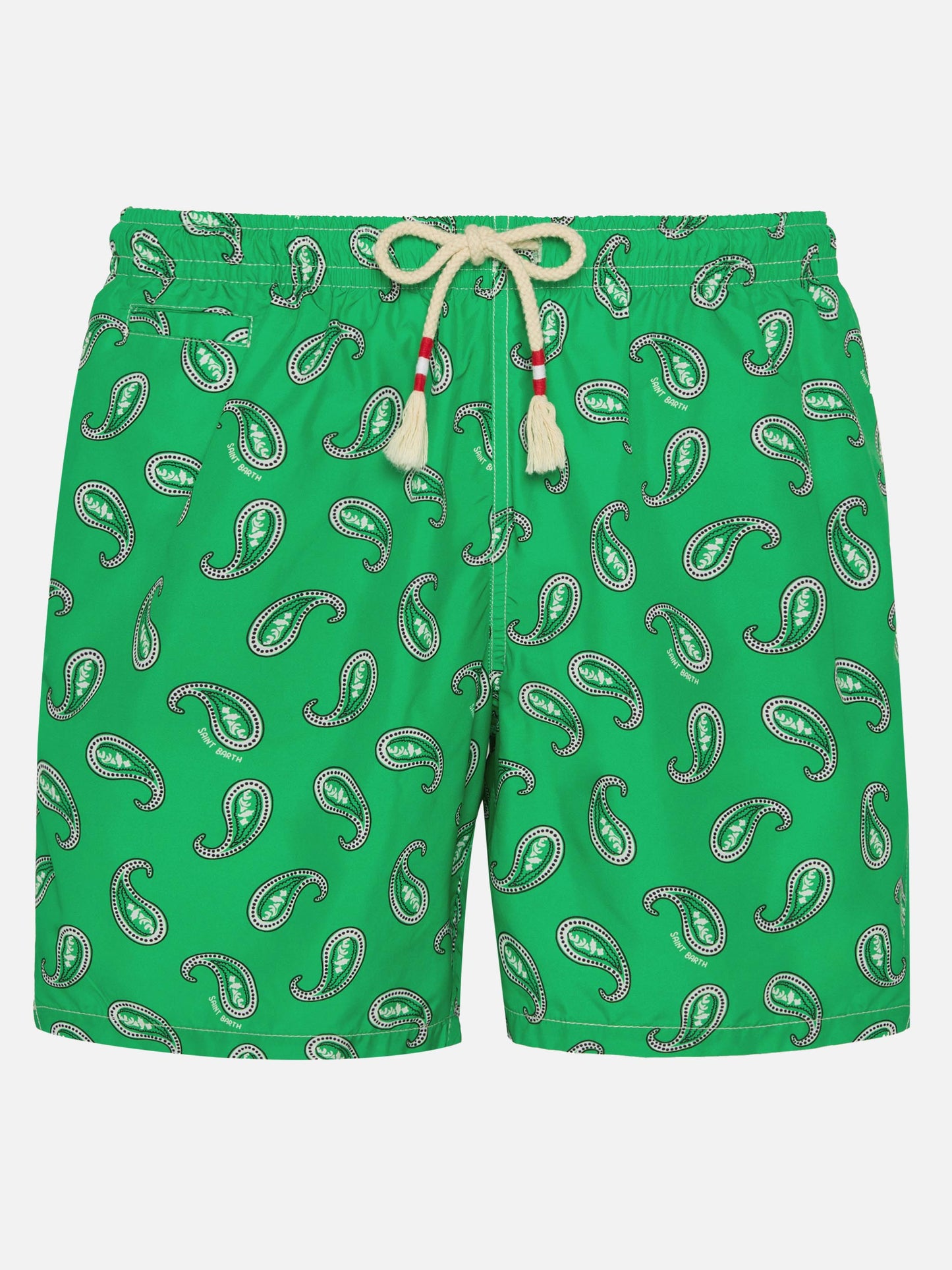 Costume mare Caprese stampa paisley verde
