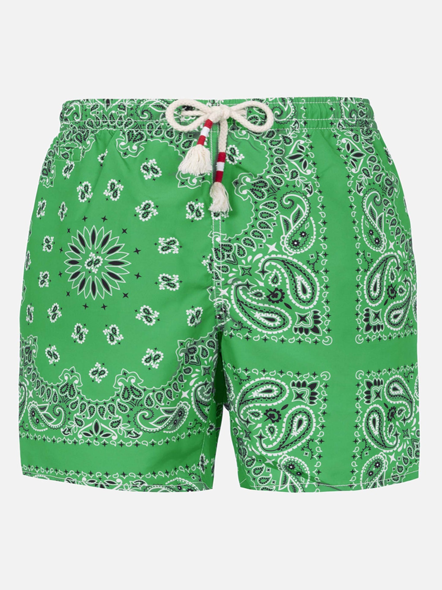 Costume mare Caprese stampa bandana verde