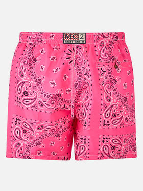 Bañador tipo shorts con bandana rosa Caprese 