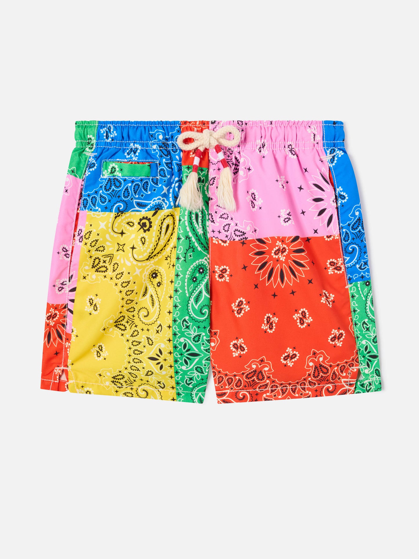 Bañador shorts para niño con estampado bandanna multicolor 