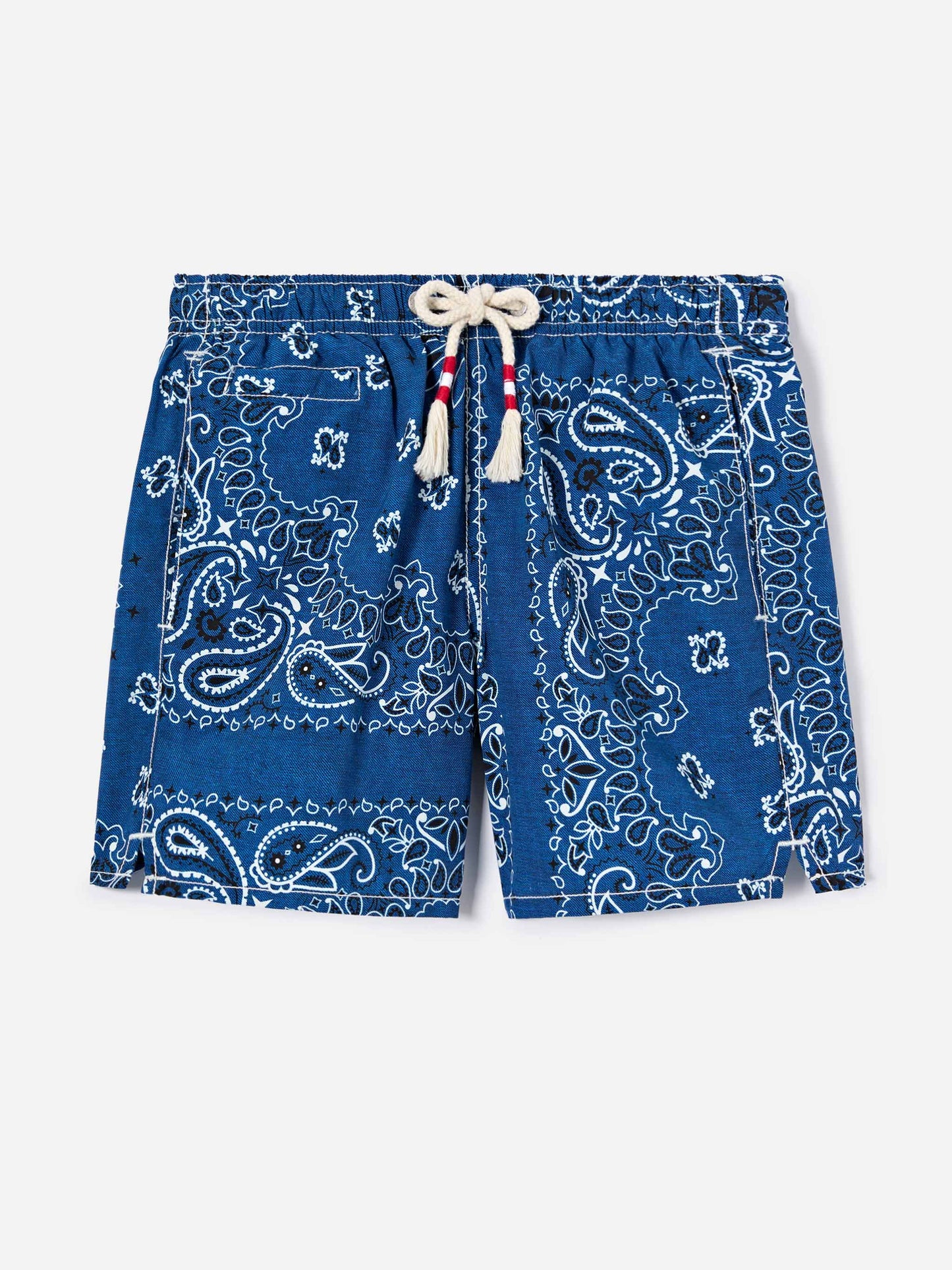 Bañador corto Caprese Jr con estampado bandana azul navy 