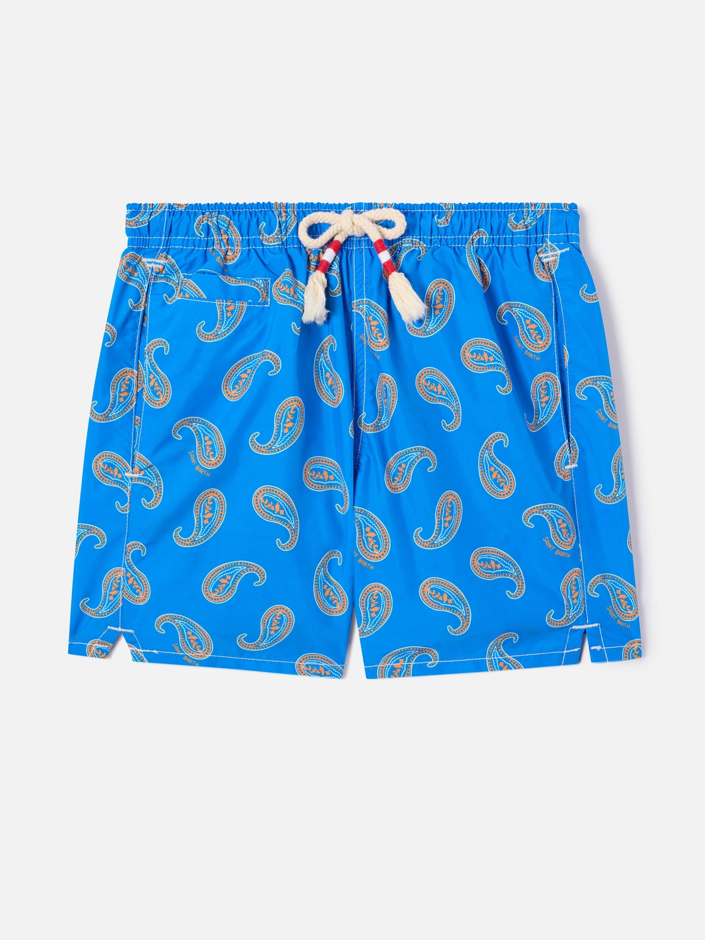 Bañador corto para niño con estampado paisley Bluette 