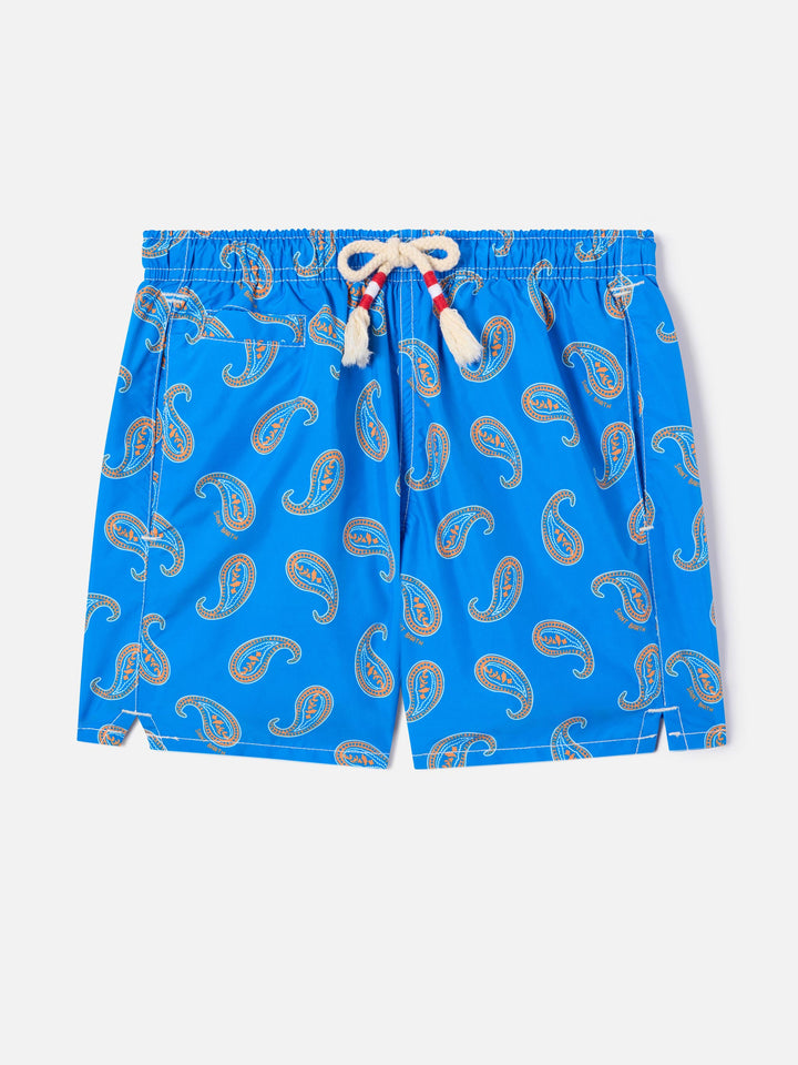 Bluette paisley print boy swim shorts