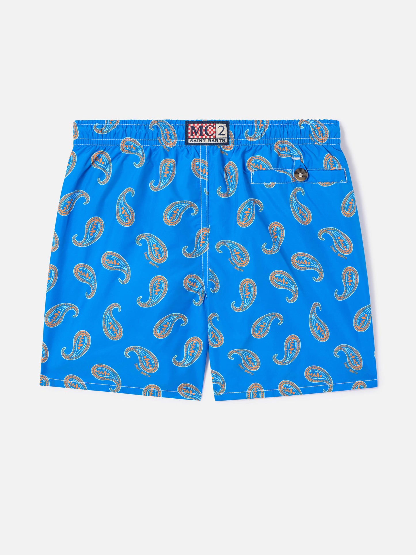 Bañador corto para niño con estampado paisley Bluette 