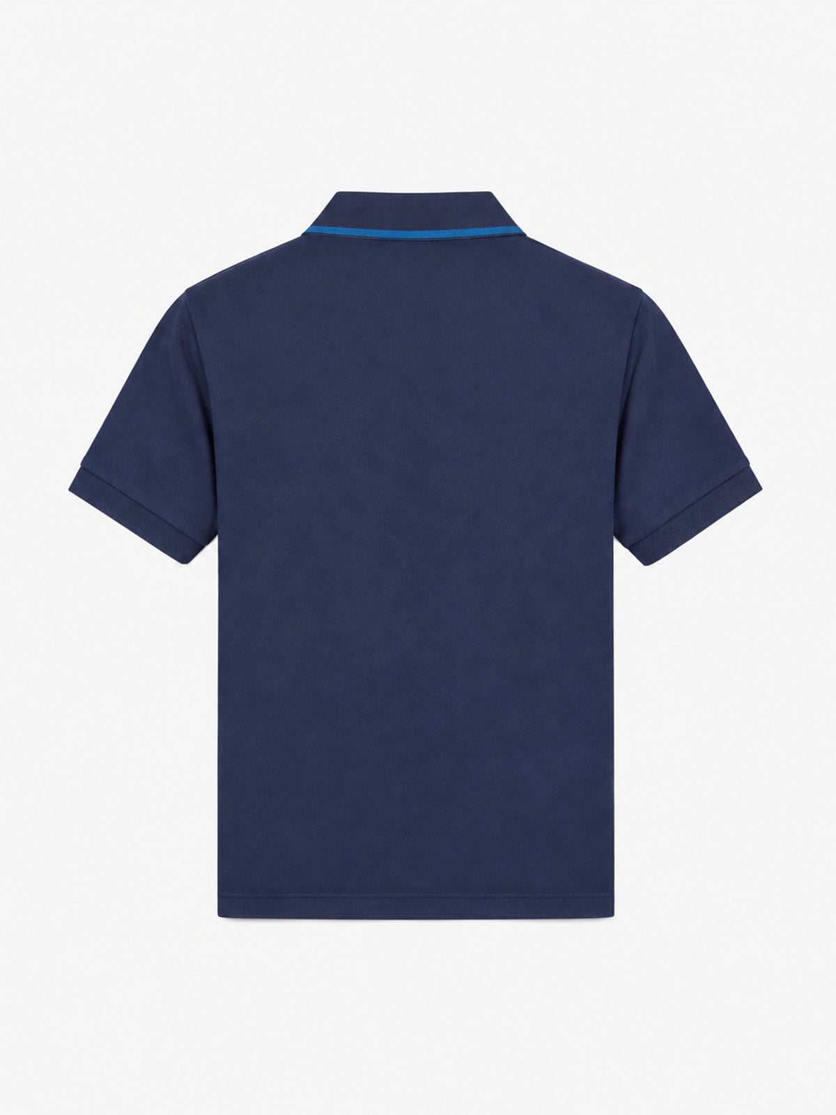 Polo en piqué de coton bleu pour garçon 