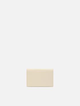Porte-cartes en cuir blanc 