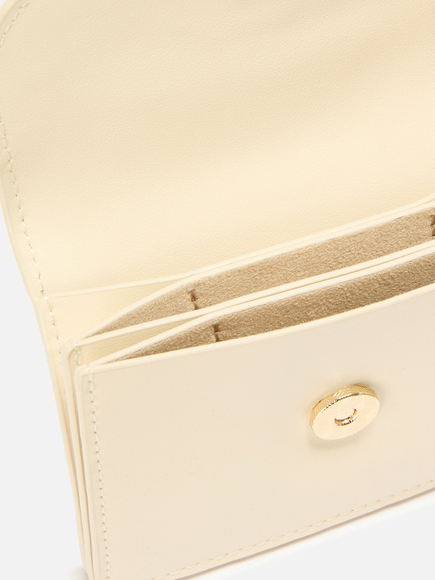 Porte-cartes en cuir blanc 