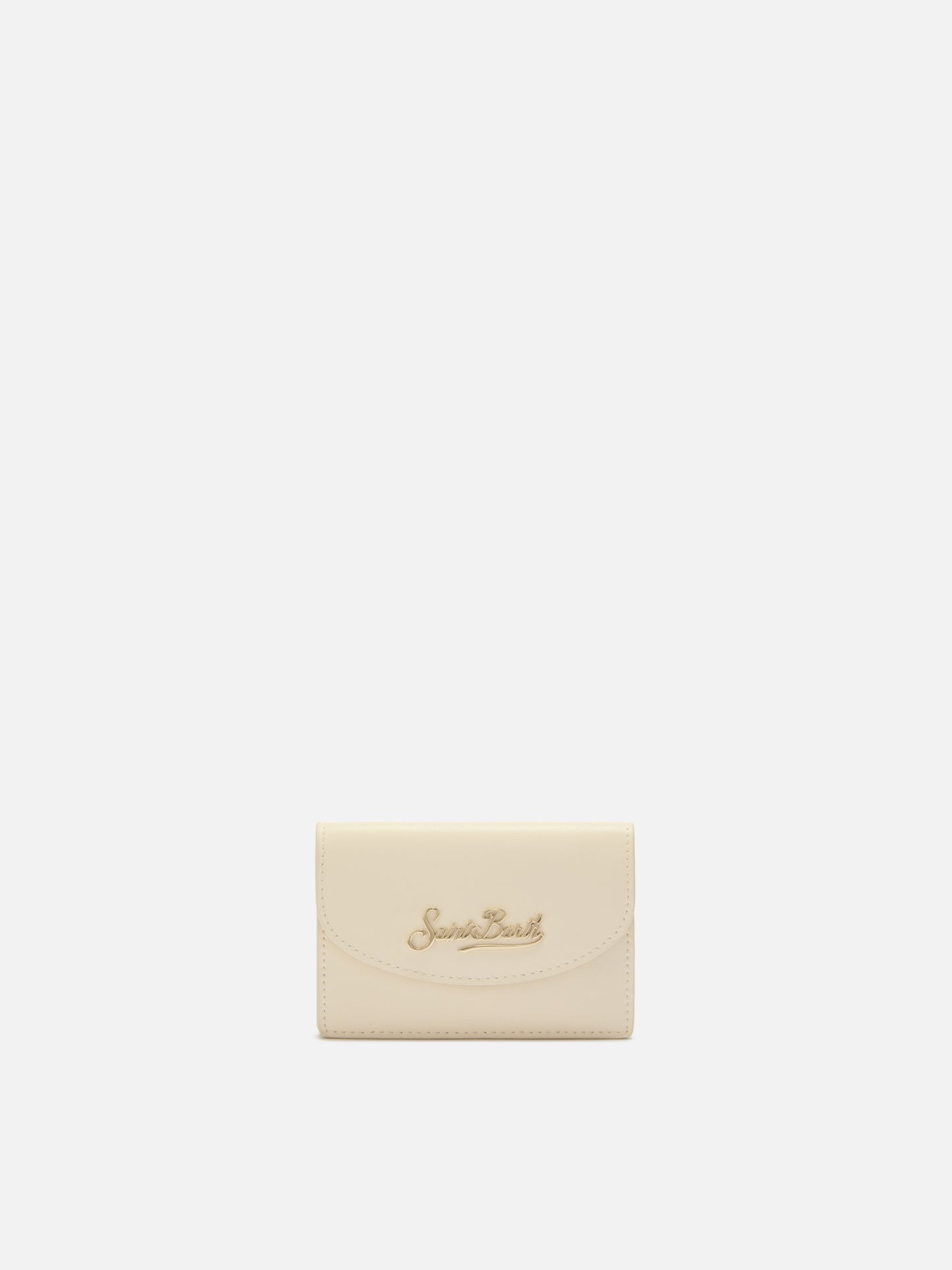 Porte-cartes en cuir blanc 