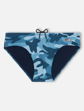 Man denim camouflage swim briefs Cayo - MC2 Saint Barth