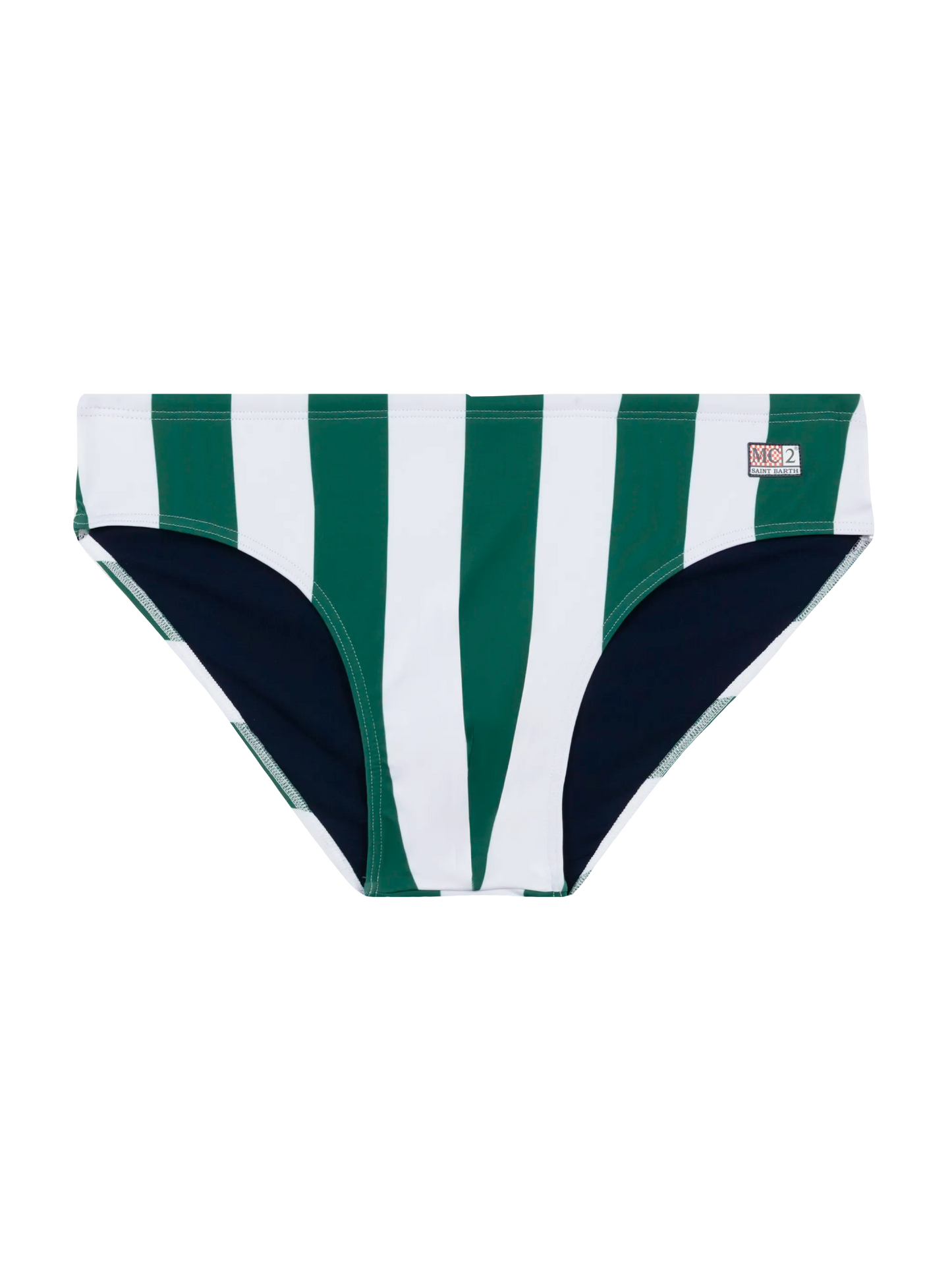 Swim briefs Cayo with striped print - MC2 Saint Barth
