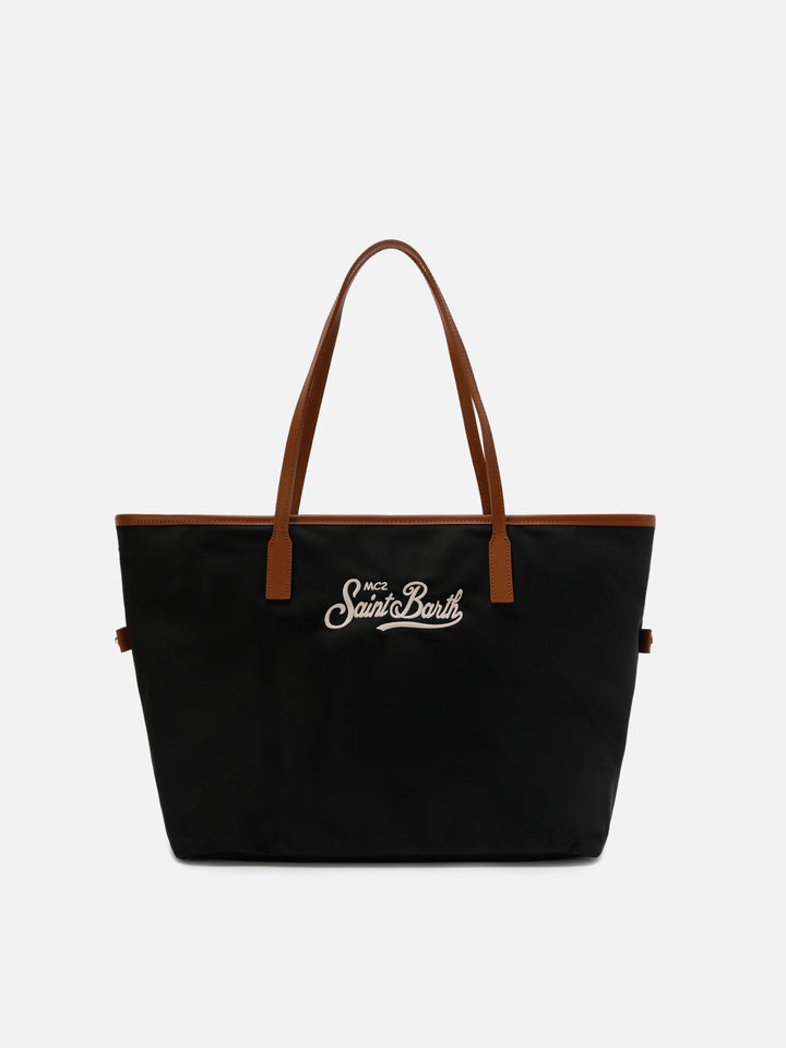 Black City nylon regular bag
