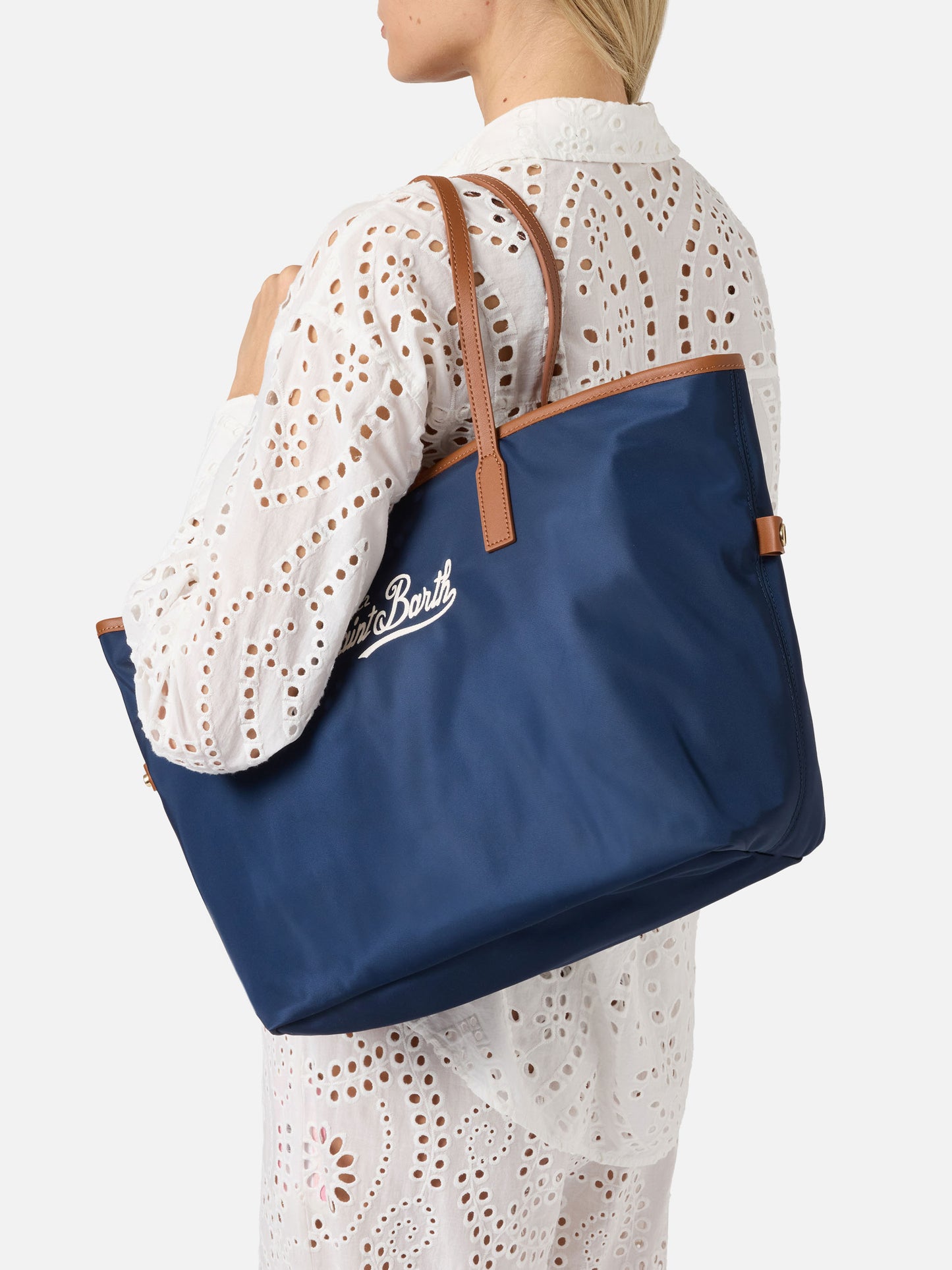 Navy blue City nylon regular bag