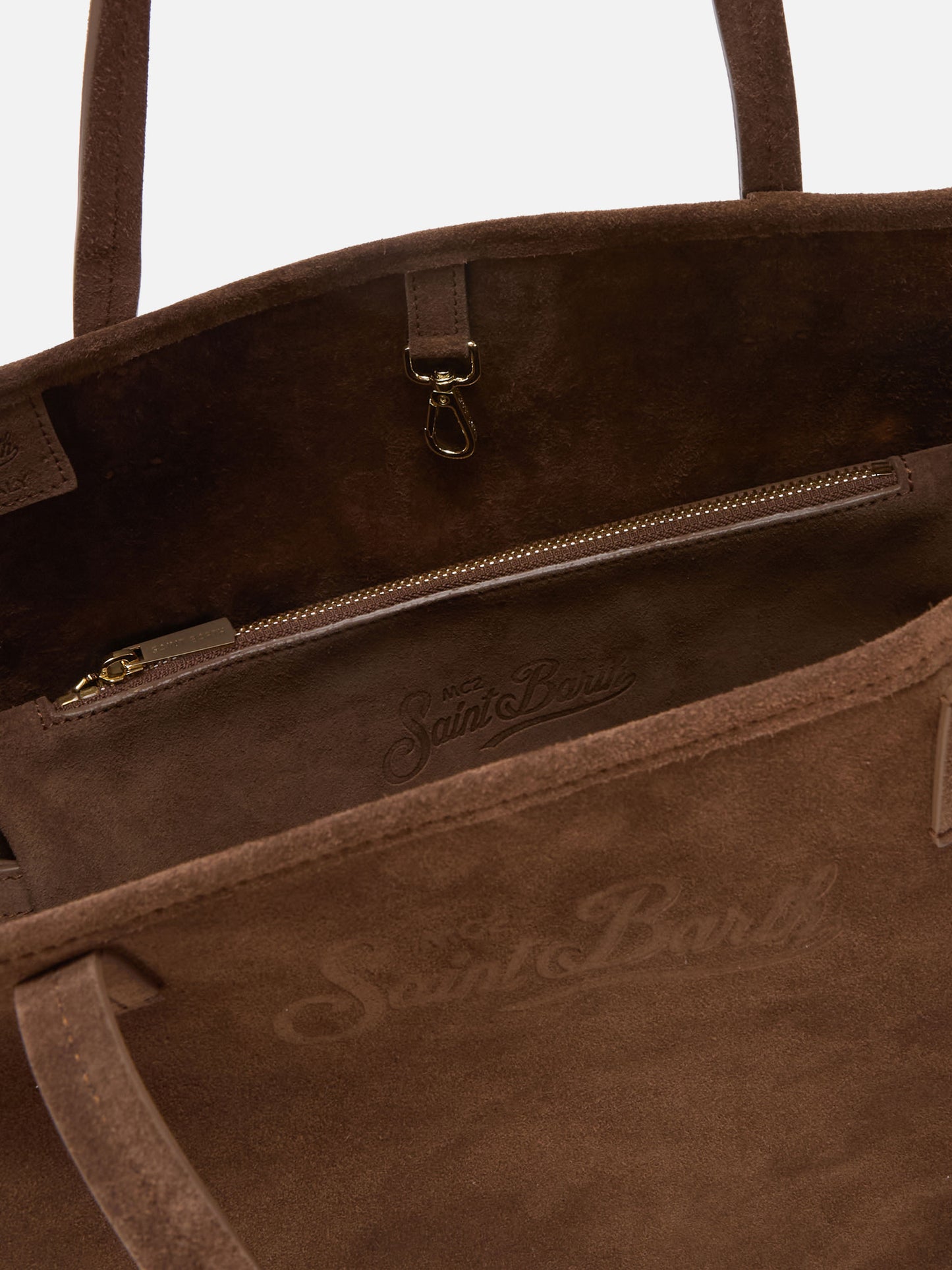 Sac City regular en daim marron 