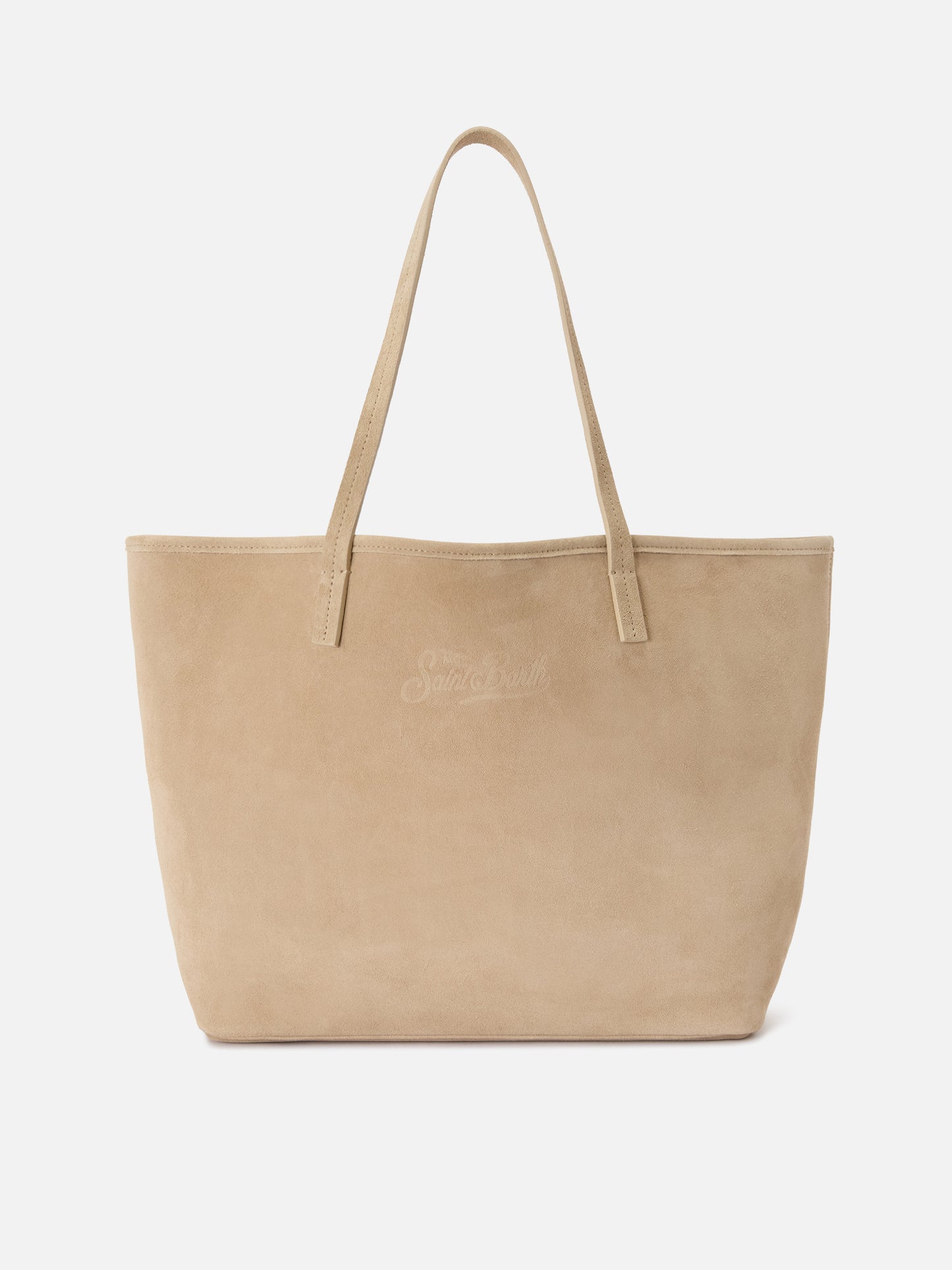 Bolso City regular de ante beige 