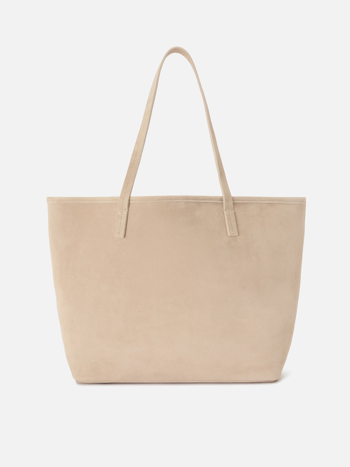 Bolso City regular de ante beige 