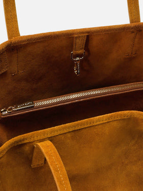 Sac City regular en daim camel 