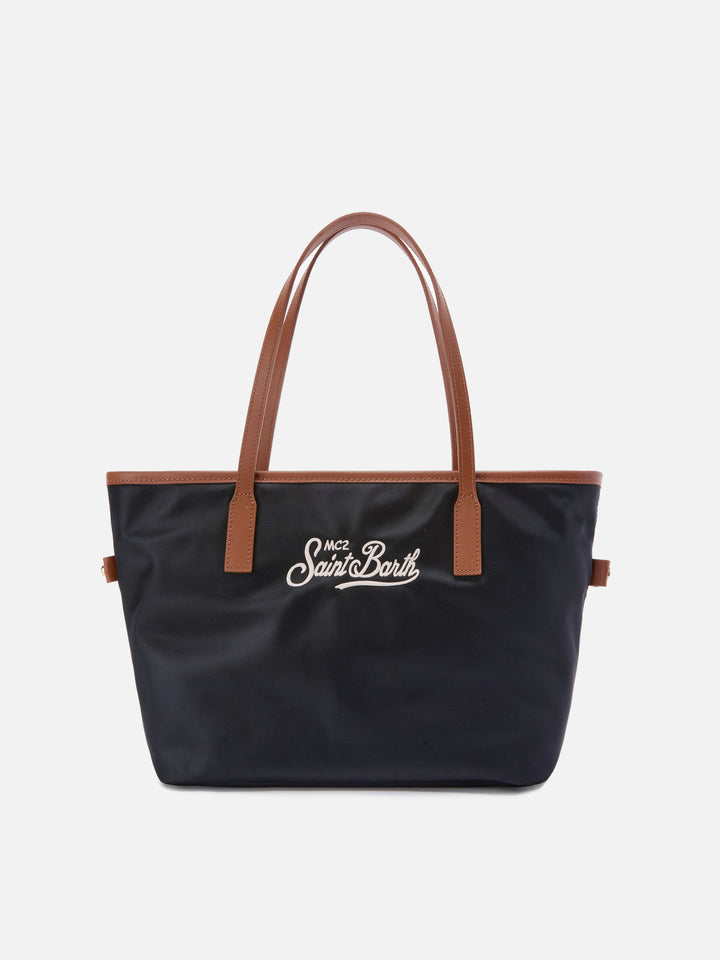 Black City medium nylon bag