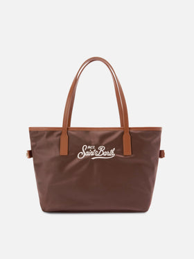 Sac Brown City medium en nylon 