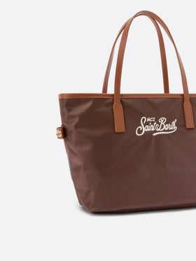Sac Brown City medium en nylon 