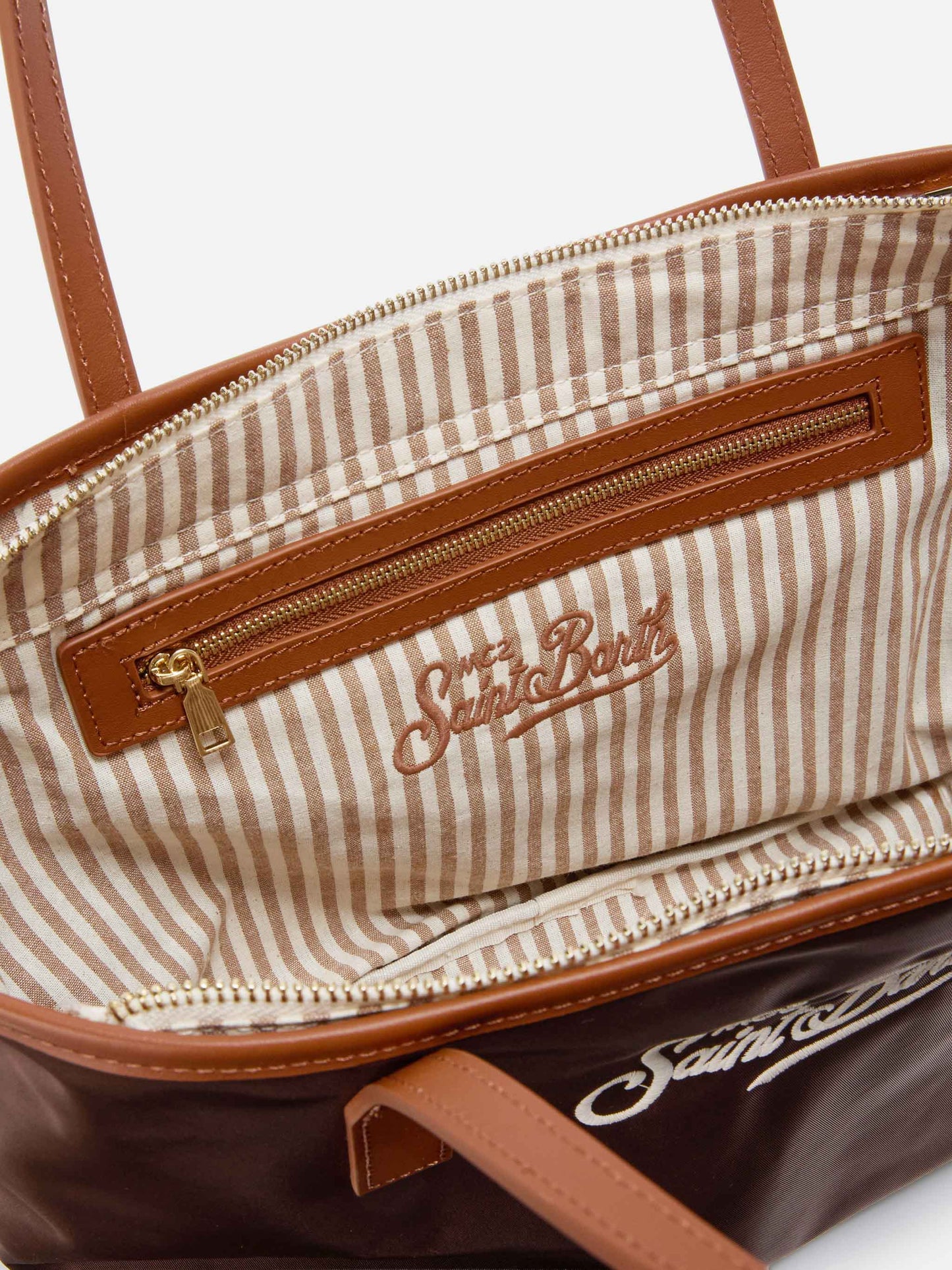 Sac Brown City medium en nylon 