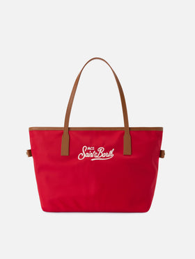 Bolso mediano Red City de nailon 