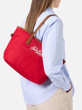 Bolso mediano Red City de nailon 