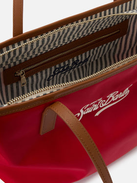Bolso mediano Red City de nailon 