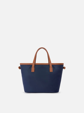 Mini sac City en nylon bleu marine 