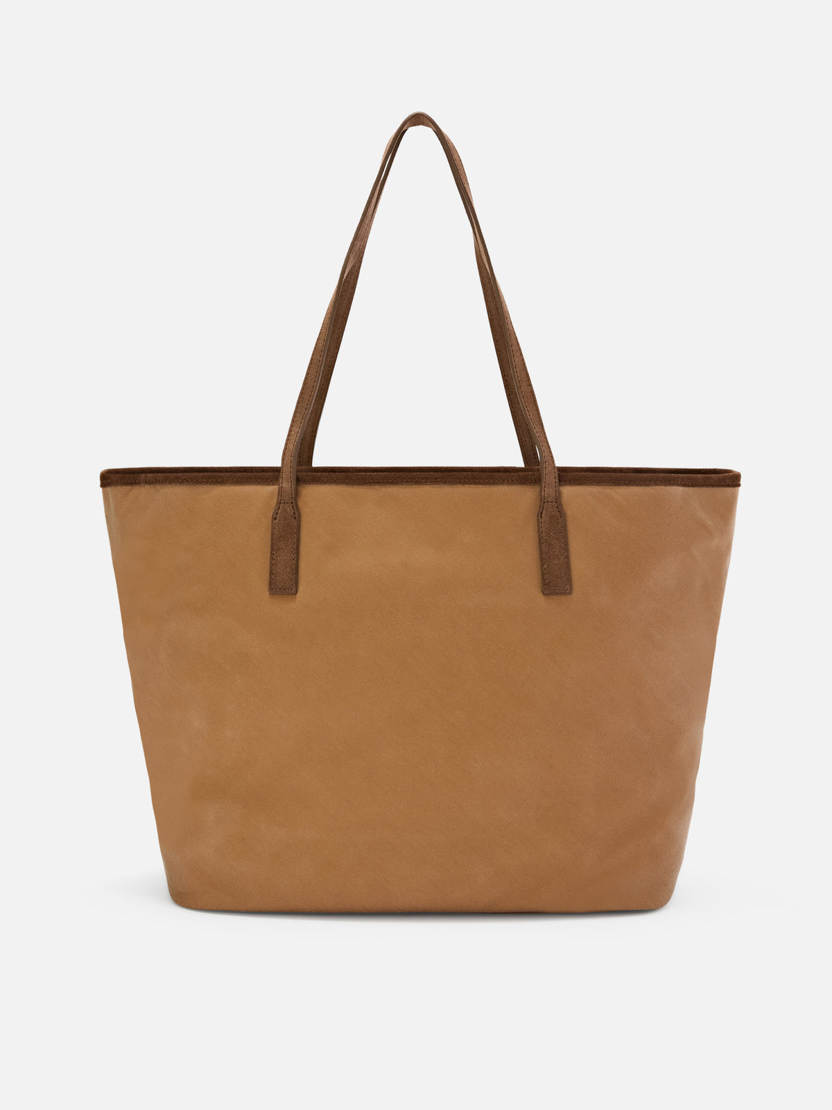 Gewachste Nut Large City Tasche mit Logo-Stickerei 