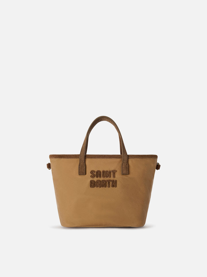 Bolso waxed Nut Mini City con bordado del logo 