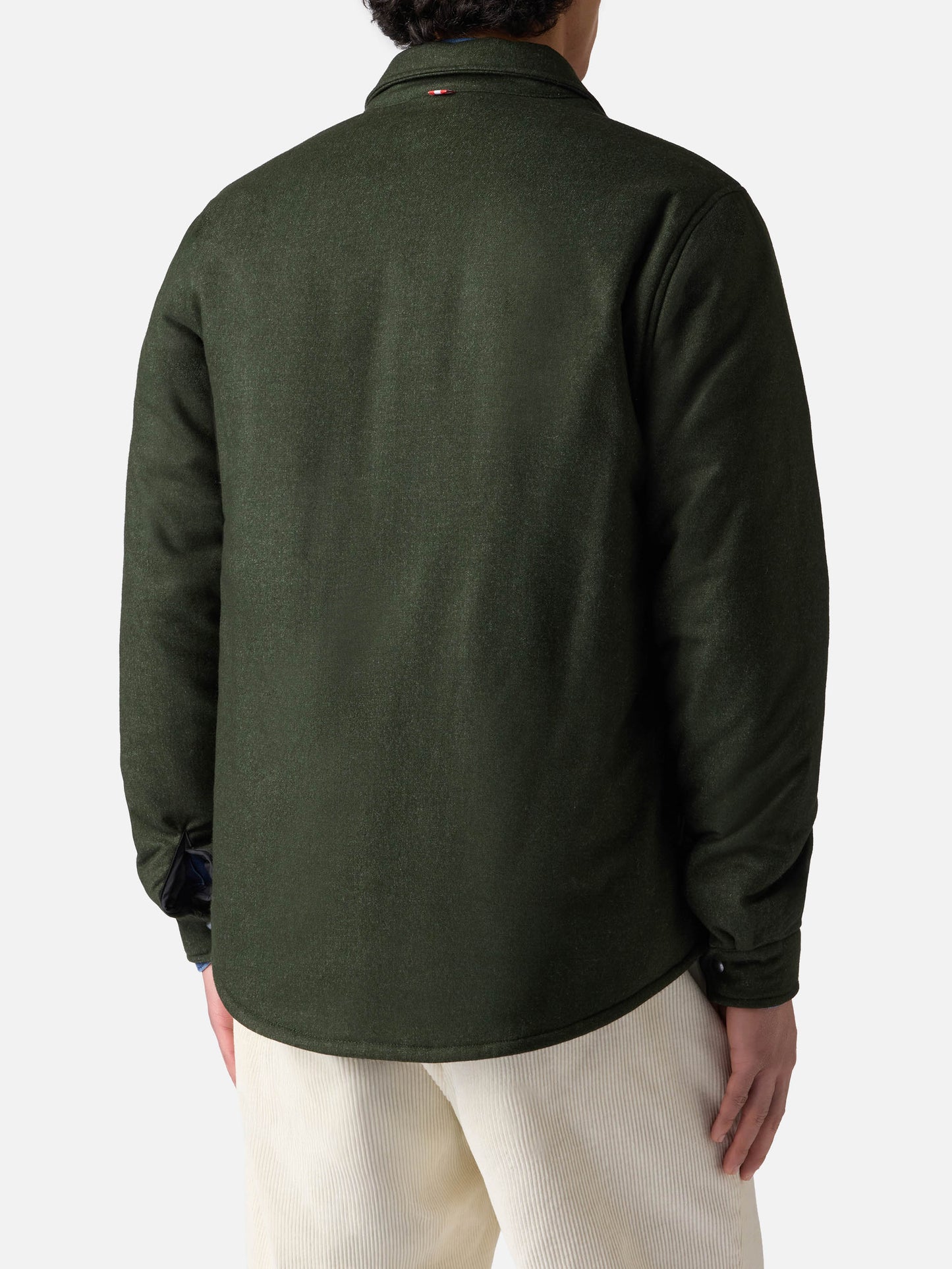 Sobrecamisa verde Wooly Chalet con bordado St. Barth 