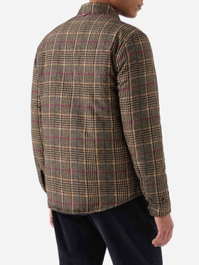 Technic fabric overshirt Chalet with Prince of Wales print