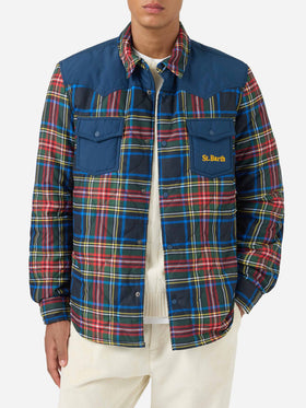 Sobrecamisa acolchada de tartán Chalet 