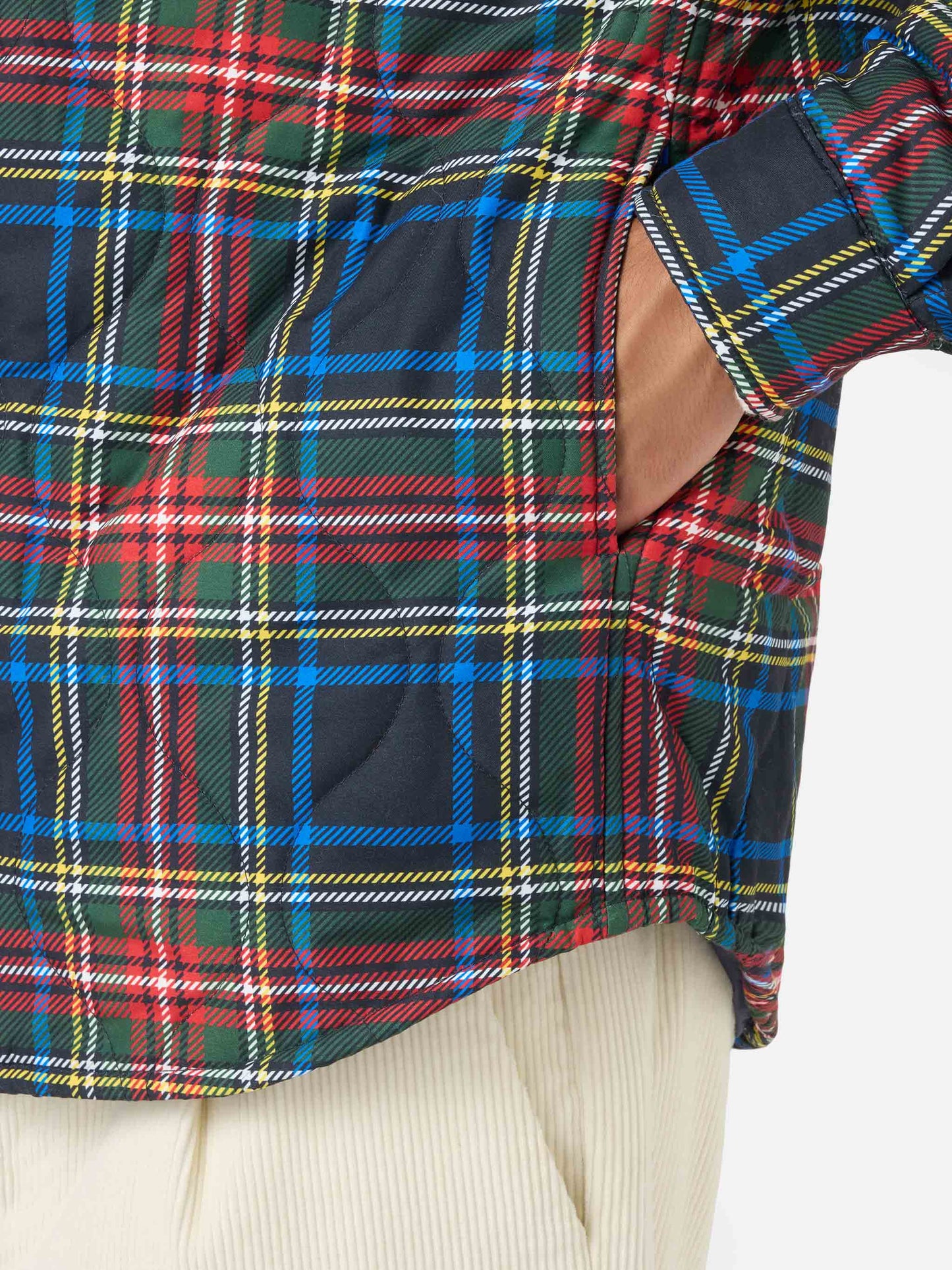 Sobrecamisa acolchada de tartán Chalet 